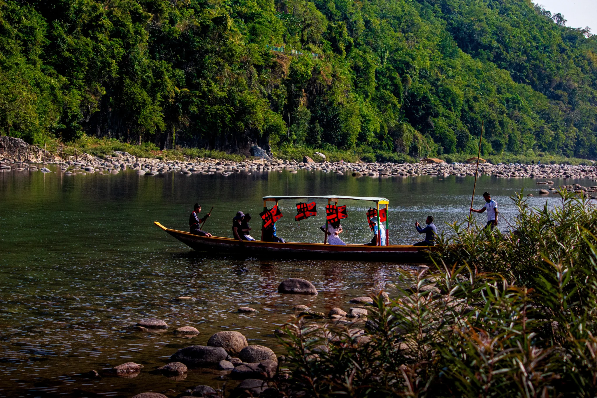 Boating in the Shella River